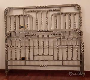Letto in ottone cromato primi del '900
