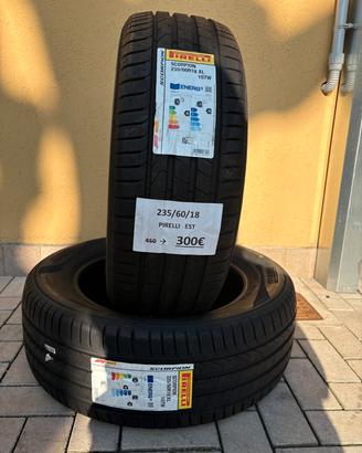 2 Gomme Nuove Esive Pirelli 235/60 r18