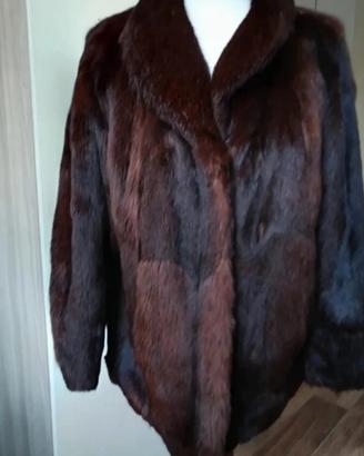 pelliccia coniglio S-M vintage 