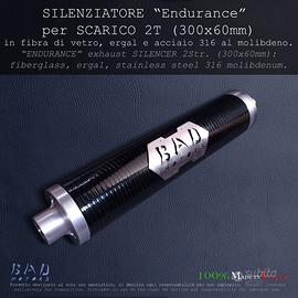 Silenziatore "ENDURANCE" per motori 50/80cc