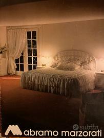 Letto in ferro + reti + lampade a sospensione