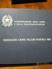 Emissione Carte Valori Postali  1985