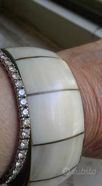 Bracciale vera madreperla - rigido -