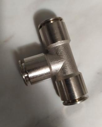 4 raccordi a TEE automatici rapidi aria compressa 