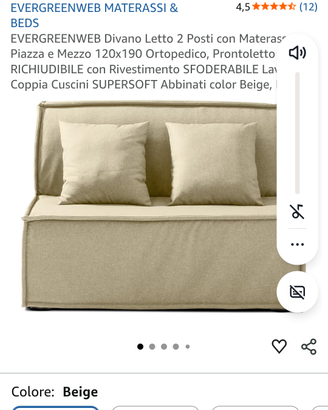 Divano letto 120x190