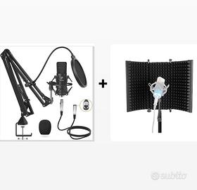 Microfono a condensatore per Studio + accessori