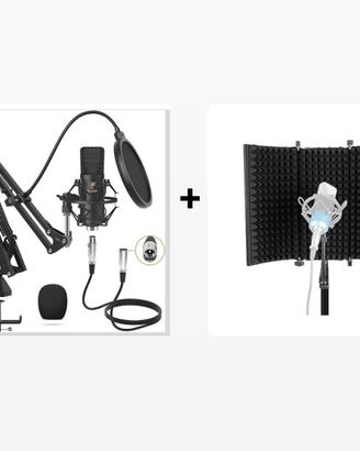 Microfono a condensatore per Studio + accessori