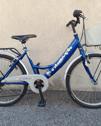 Bici da ragazza, 8-13 anni, ruote da 24"