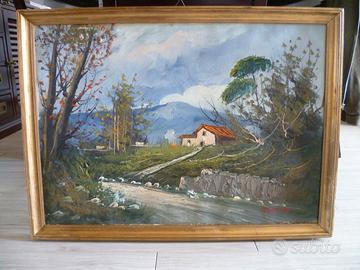 Quadro dipinto olio su tela