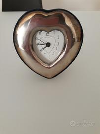 Orologio da tavolo in argento