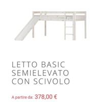 Letto con scivolo per bambini