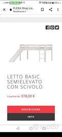 Letto con scivolo per bambini