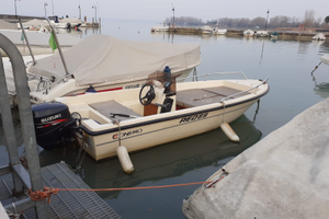 Barca conero delfino 430 red 89 con suzuki 25 4t