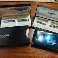 Penne Aurora Stilografica E Sfera Metal Style