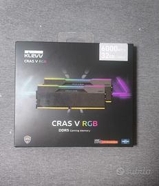 Kit RAM DDR5 Klevv CRAS V RGB 32GB (2x16)6000 CL28