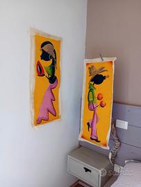 due tele tipiche di artista Cubano 