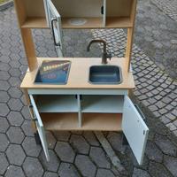 cucina legno più accessori