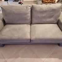 Divano Poltrone e Sofà grigio microfibra