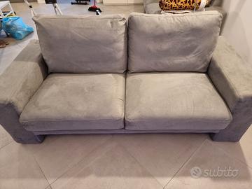 Divano Poltrone e Sofà grigio microfibra