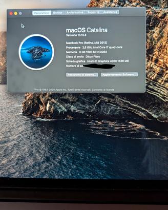 Mac Book Pro Retina Mid 2012 