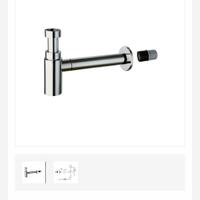 sifone cromato design per lavabo