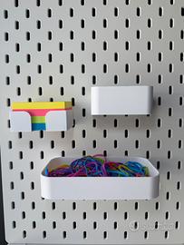 Set box contenitori per pannello IKEA Skadis