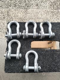 n5 moschettoni ganci a grillo