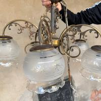 Lampadario a 5 bulbi