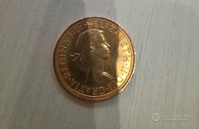 Sterlina d'oro della Regina Elisabetta II del 1966