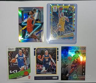 Lotto 5 Carte NBA Panini diverse annate