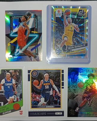 Lotto 5 Carte NBA Panini diverse annate