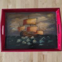 Vassoio con veliero