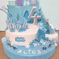 torta scenografica Frozen 