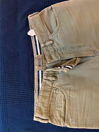 Pantaloni Boggi Slim Tg. 40 Verde Militare