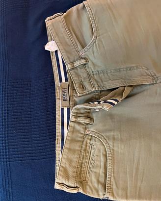 Pantaloni Boggi Slim Tg. 40 Verde Militare