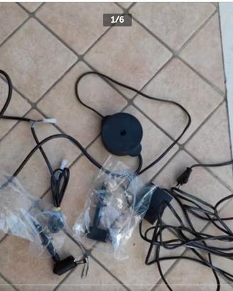 Kit luci alogene 12v 20w con interruttore a pedale