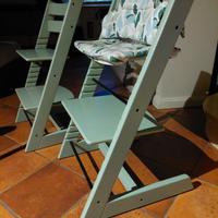 2 sedie stokke tripp trapp con accessori