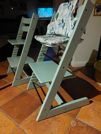 2 sedie stokke tripp trapp con accessori