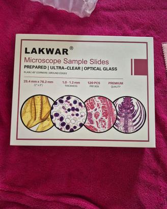 SET DI VETRINI PER MICROSCOPIO - LAKWAR NUOVI