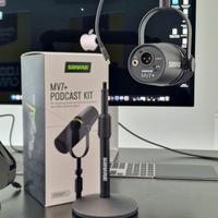 Microfono SHURE nuovo + Asta + Braccio snodato