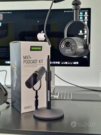 Microfono SHURE nuovo + Asta + Braccio snodato