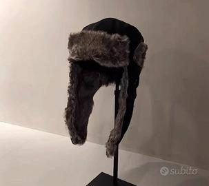 Cappellino da volo nero Yohji Yamamoto