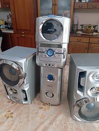 batterio Pioneer torretta con casse