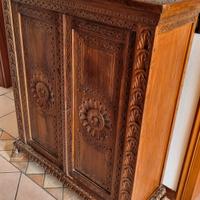 Scarpiera in legno massello