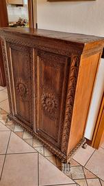 Scarpiera in legno massello