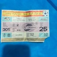 Biglietto finale mondiale 1982