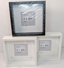 3 cornici IKEA SANNAHED 25x25 cm nuove