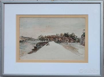 Paolo Solari "Paesaggio lacustre"