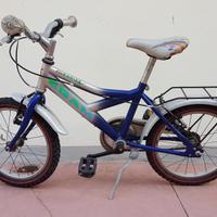 Bicicletta bambino/a 16” con portapacchi