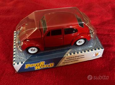 Modellino "Power World" auto Volkswagen Maggiolino